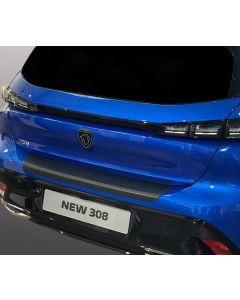 kunststof zwart bumperbeschermlijst bumper beschermer protector peugeot 308 hatchback 2021, 2022